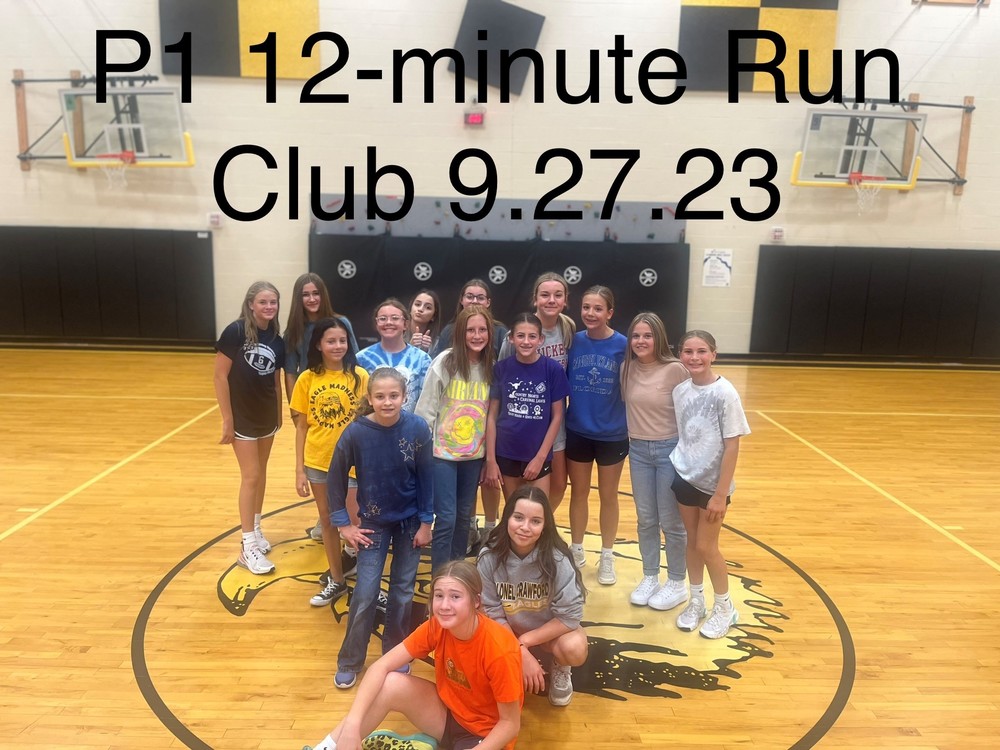 P1 12-minute Run Club 9-27-23